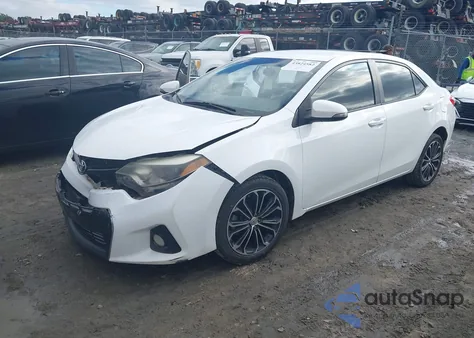 2016 Toyota Corolla S Plus z USA, uszkodzony, nr VIN 2T1BURHE4GC741298